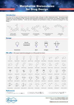 Morpholine Bioisosteres for Drug Design