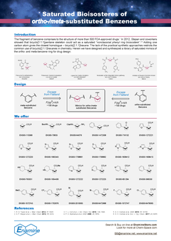 Saturated Bioisosteres of ortho-/meta-substituted Benzenes