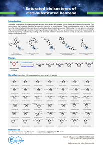 Saturated bioisosteres of meta-substituted benzene