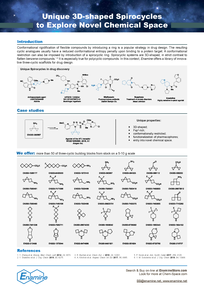 Unique 3D-shaped Spirocycles to Explore Novel Chemical Space