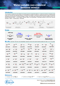 Water-soluble non-classical benzene mimics