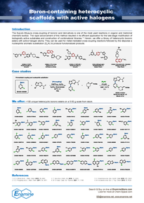 Boron-containing heterocyclic scaffolds