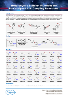 Heterocyclic Sulfonyl Fluorides for Pd-Catalyzed C–C Coupling Reactions