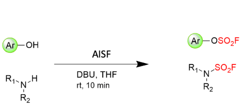 4-(Acetylamino)phenyl]imidodisulfuryl difluoride, schema